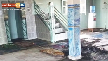 سرقة مسجد في المتلوي وإضرام النار فيه